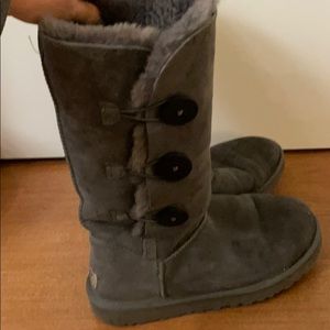 Grey Tall UGG Boot Sz 7
